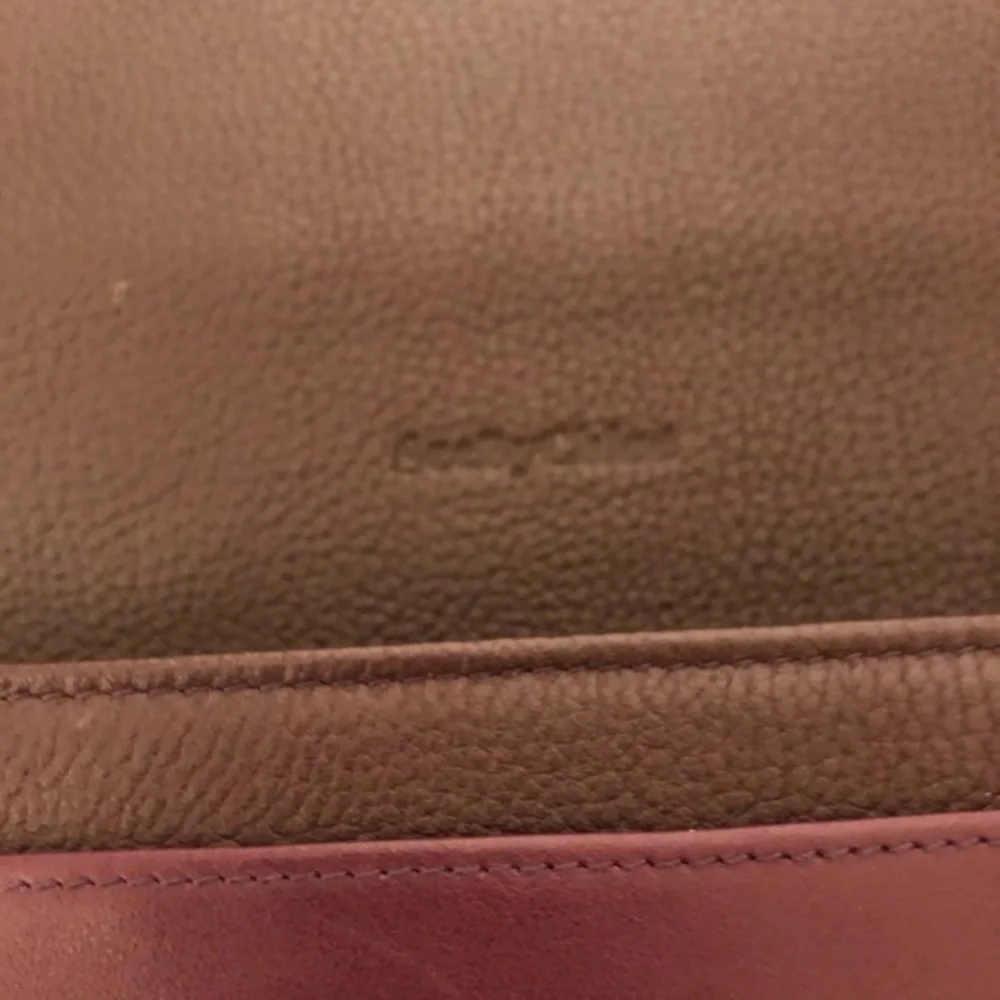 Chloe See by Chole burgundy and black clutch bag